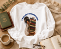 I Was Left Unsupervised Books Crewneck Sweatshirt | Reader Stack Graphic